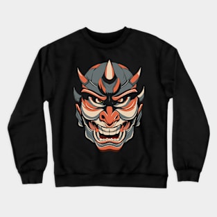 Japanese Hannya mask, vector design Crewneck Sweatshirt